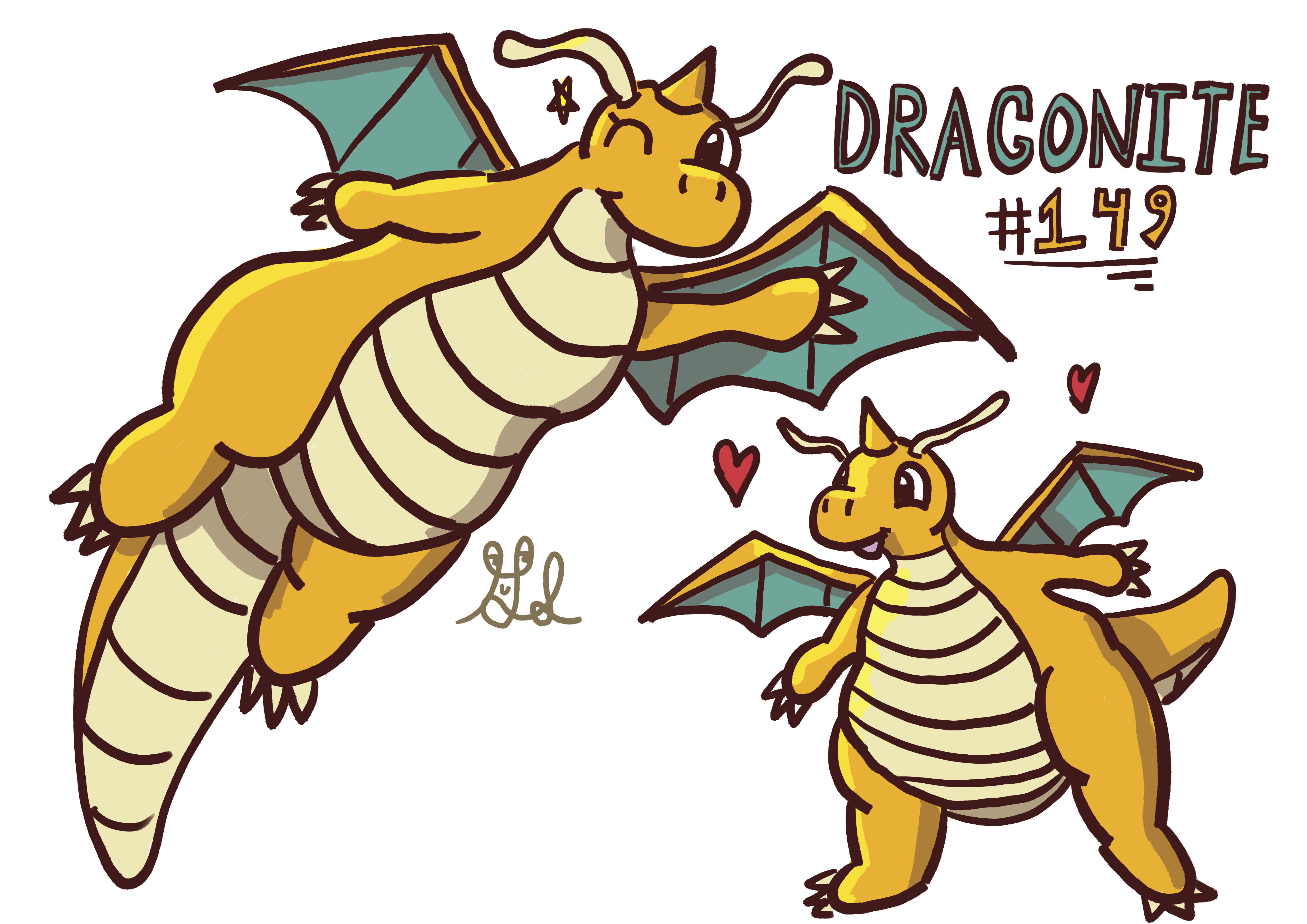 The Dragon pokemone Dragonite